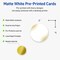 Avery Printable Round Business Cards with Sure Feed Technology, Pre-Printed Gold Blush Pattern, Matte White, 2" Diameter, Laser & Inkjet Compatible, 120 Total